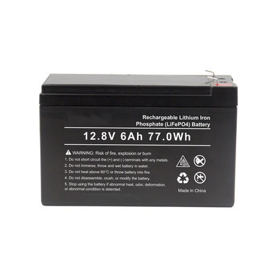 Batterie au lithium portative profonde de la batterie 12v 6ah du cycle Lifepo4 de FCC