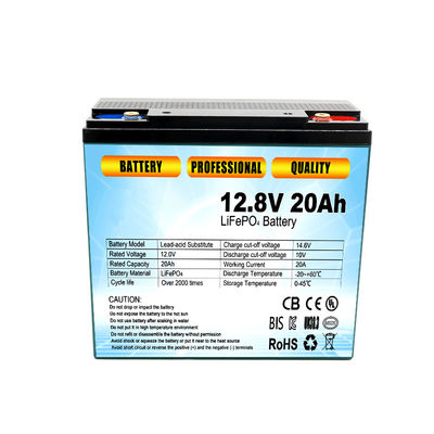 résistance de la poussière de l'eau du paquet IP65 de batterie d'accumulateurs de lithium de 12V 20Ah