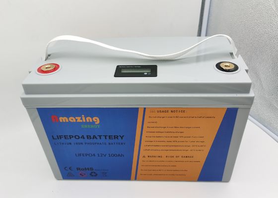 lithium solaire Ion Solar Battery des batteries Lifepo4 1280WH de 0.5C 50A 12.8v 100Ah