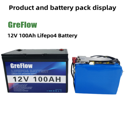 Batterie du lithium Lifepo4 12v 100ah d'OEM avec Smart Bms IP65