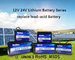 Cycle profond Lifepo4 Marine Battery 24v 100Ah de puissance de Smart BMS Bluetooth App Energy pour le bateau