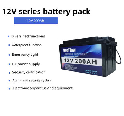 Cycle profond 12v 200ah Batterie à ions de lithium 12v Batterie à ions de lithium Remplacer l'acide plomb